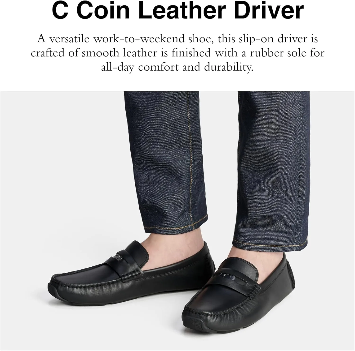 Coach Men's C Coin Leather Driver Discontinued