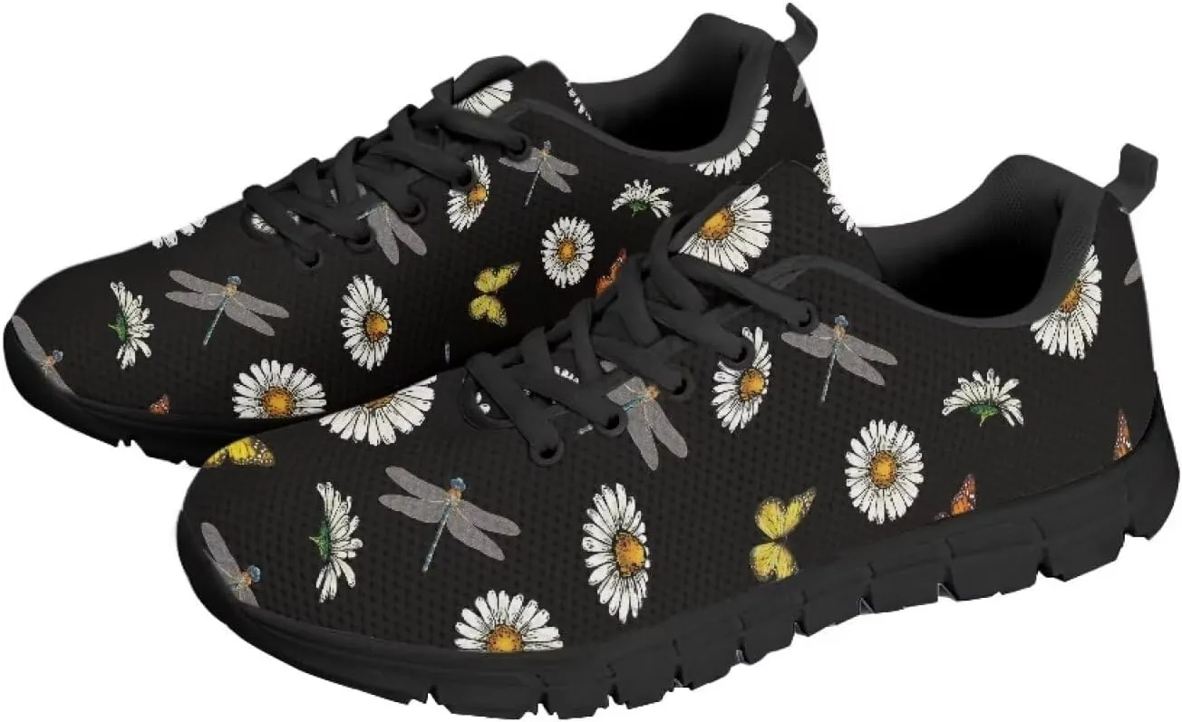 Coloranimal Road Running Sneakers for Unisex Women Men Lace-up Athletic Trainers Footwear