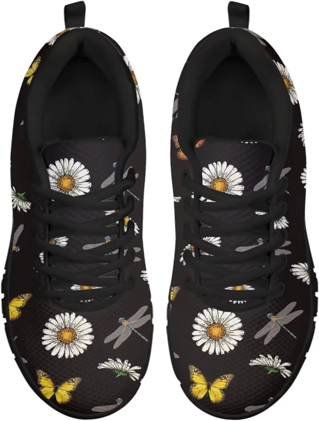 Coloranimal Road Running Sneakers for Unisex Women Men Lace-up Athletic Trainers Footwear
