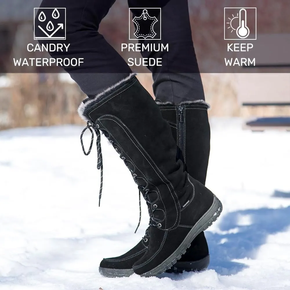 Comfy Moda Women's Waterproof Fur Lined Winter Boots Warsaw