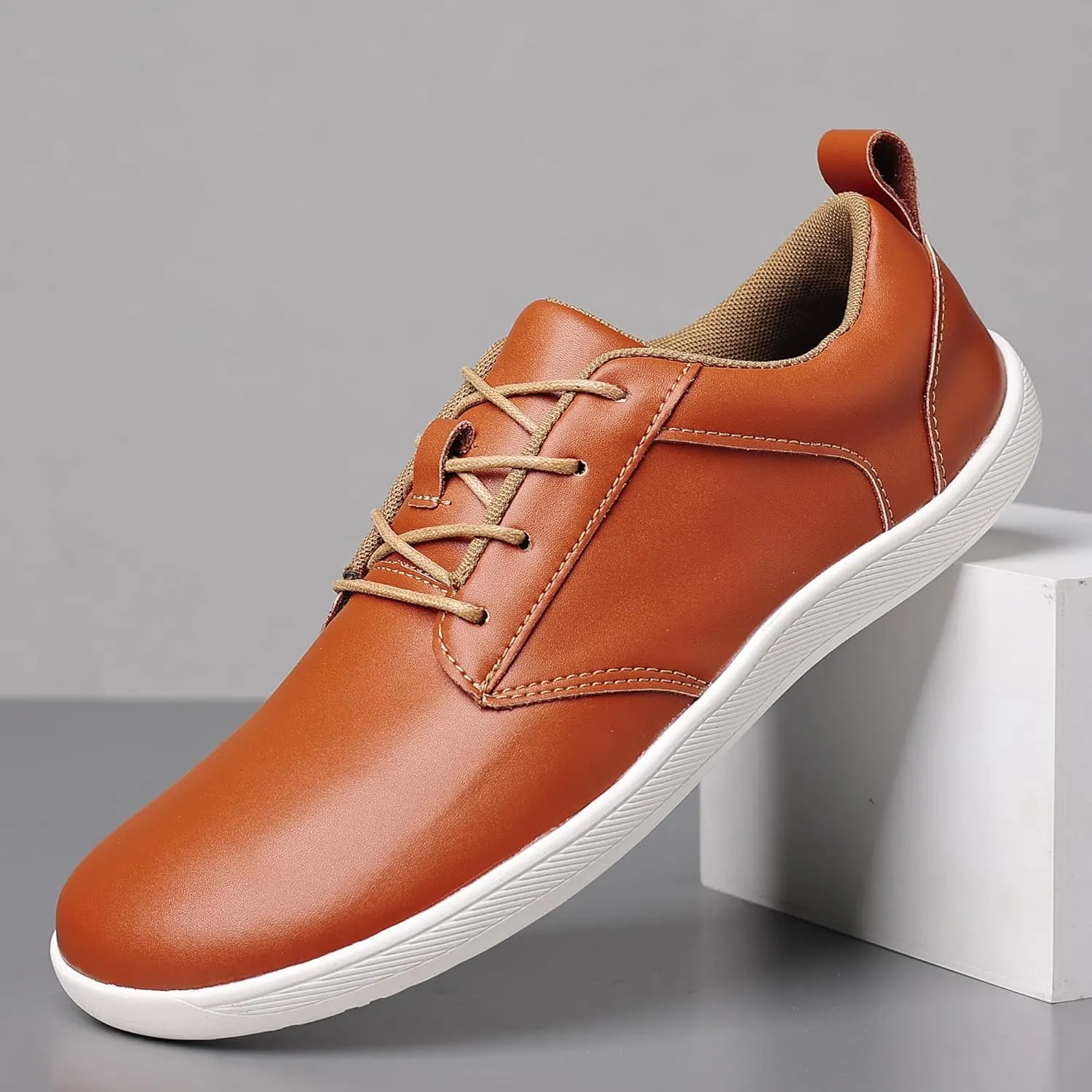 COSIDRAM Men's Casual Loafers Comfort Wide Toe Soft Daily Walking Sneakers Classic Slip On Shoes