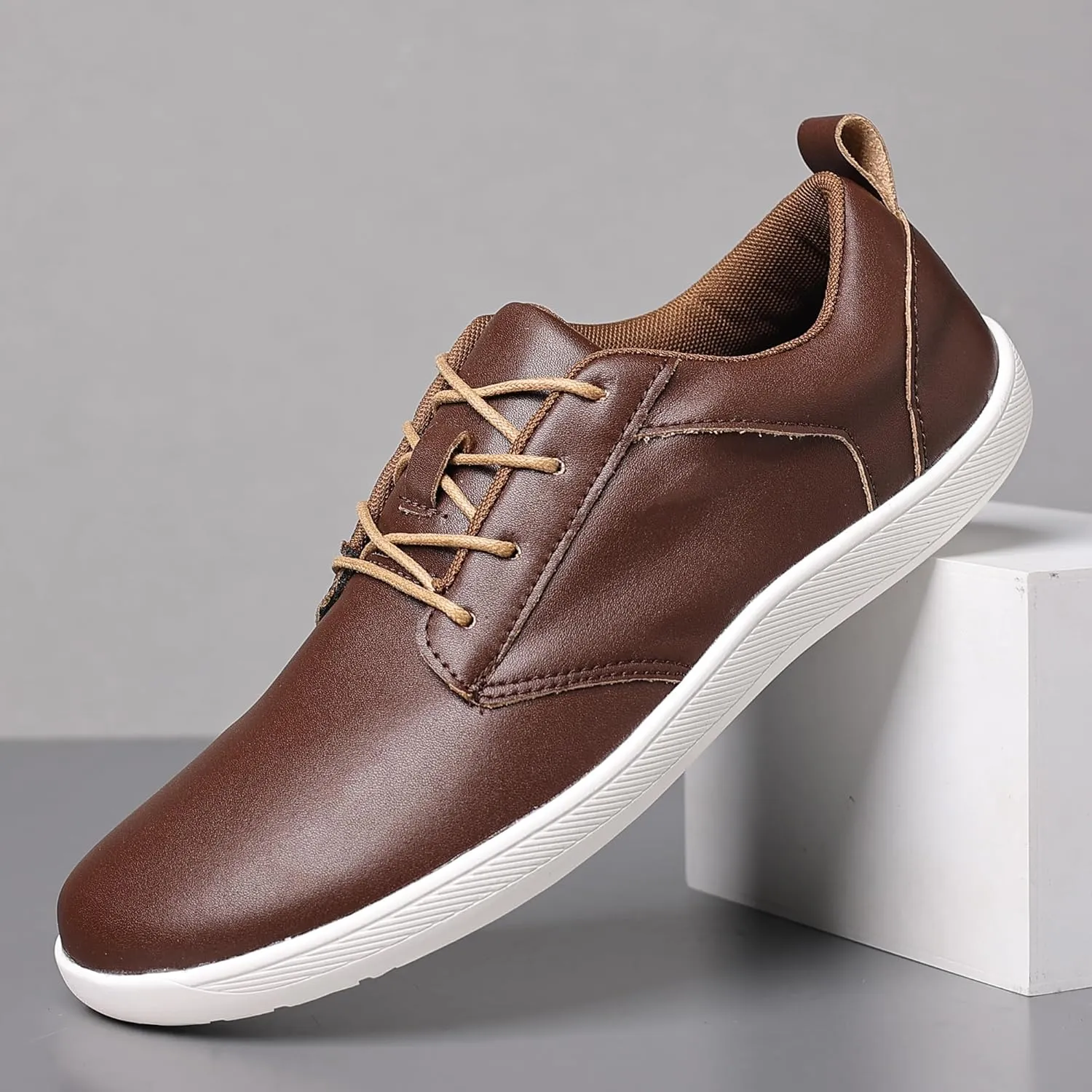 COSIDRAM Men's Casual Loafers Comfort Wide Toe Soft Daily Walking Sneakers Classic Slip On Shoes