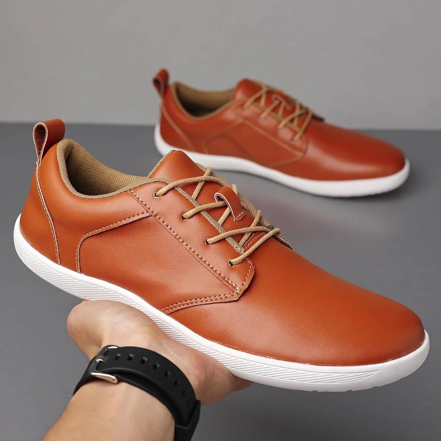 COSIDRAM Men's Casual Loafers Comfort Wide Toe Soft Daily Walking Sneakers Classic Slip On Shoes