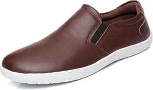 COSIDRAM Men's Casual Loafers Comfort Wide Toe Soft Daily Walking Sneakers Classic Slip On Shoes