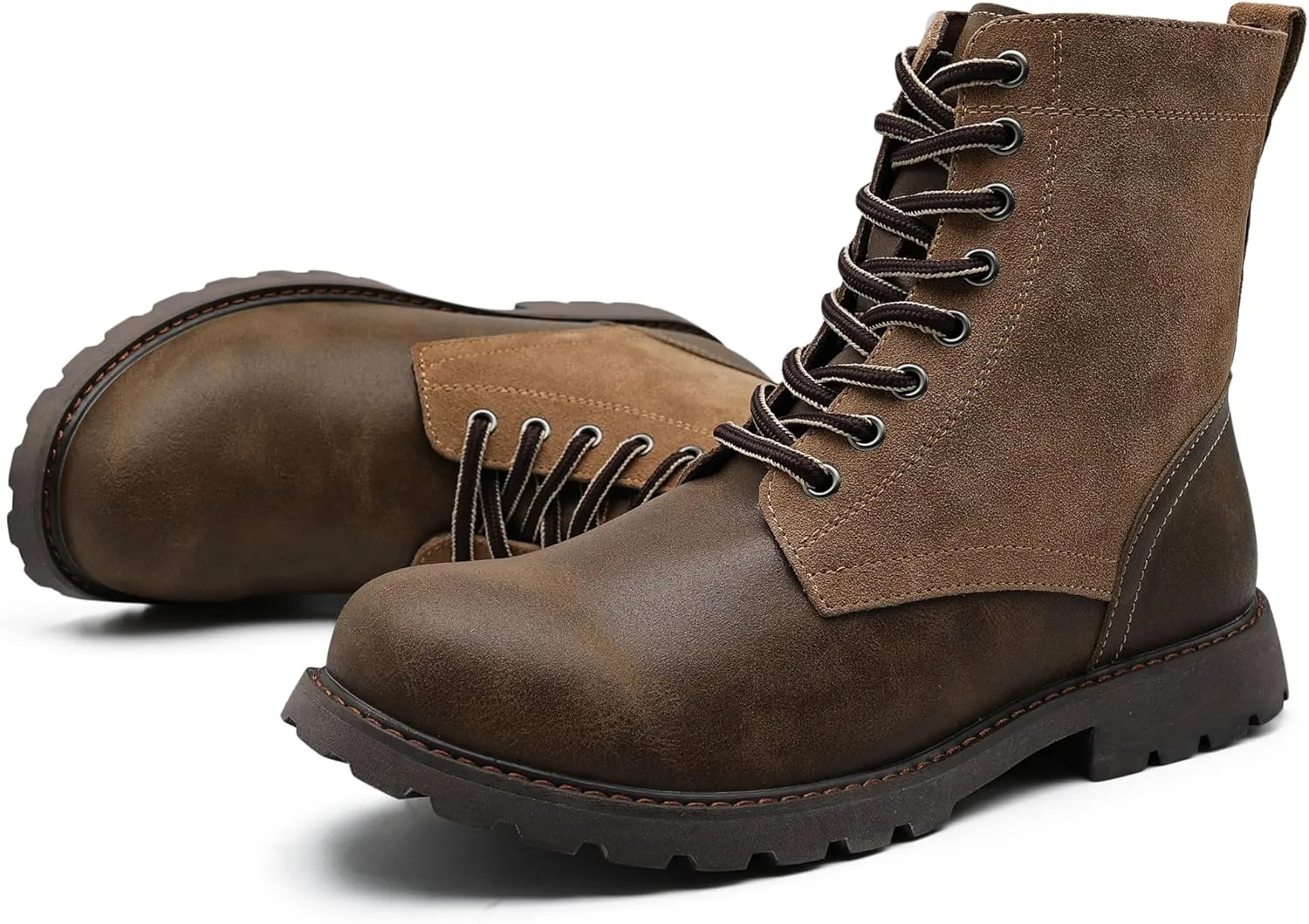 COSIDRAM Men's Casual Oxford Boots Classic Suede Chukka Boots Comfort Lace Up Business Dress Shoes