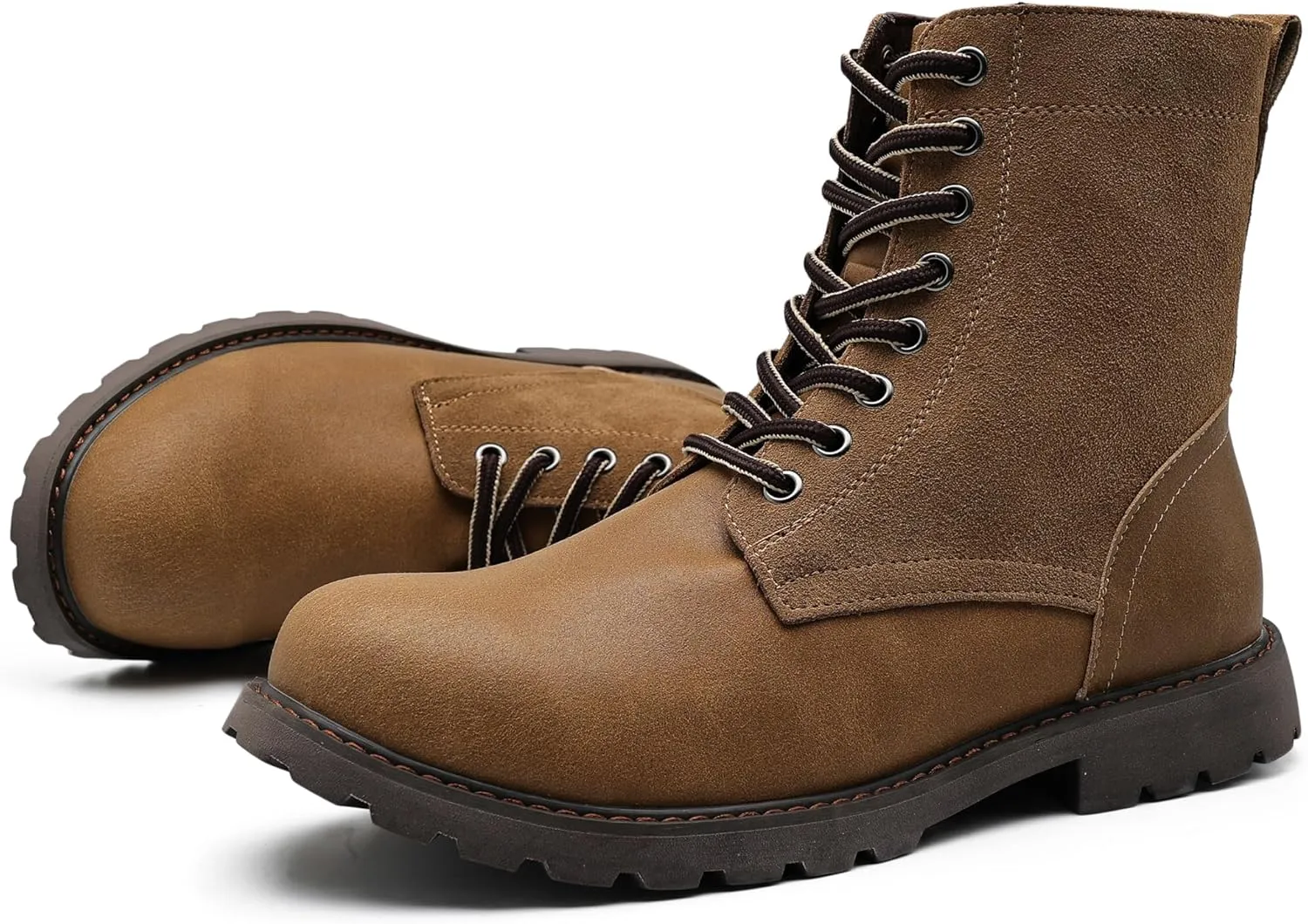 COSIDRAM Men's Casual Oxford Boots Classic Suede Chukka Boots Comfort Lace Up Business Dress Shoes