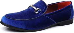 COSIDRAM Mens Dress Shoes Loafers Business Classic Suede Luxury Copper Chain Party Wedding Moccasins for Male