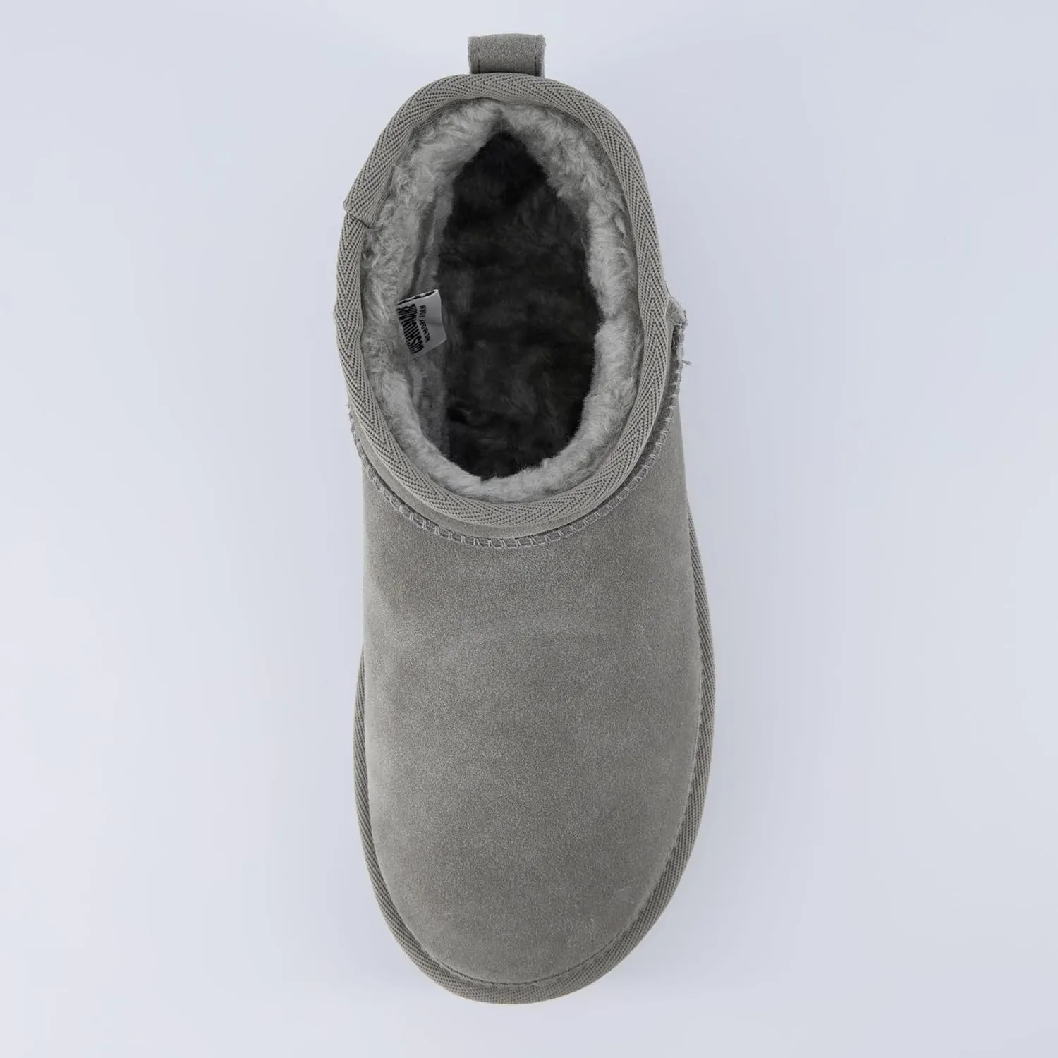 CUSHIONAIRE Hippy Women’s Platform Ankle Boots – Genuine Suede, Faux Fur Lining, Cozy Winter Slip-On Design, Comfortable Footwear with Wide Widths Available
