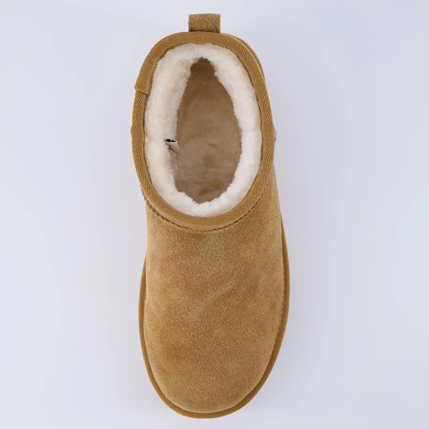 CUSHIONAIRE Hippy Women’s Platform Ankle Boots – Genuine Suede, Faux Fur Lining, Cozy Winter Slip-On Design, Comfortable Footwear with Wide Widths Available