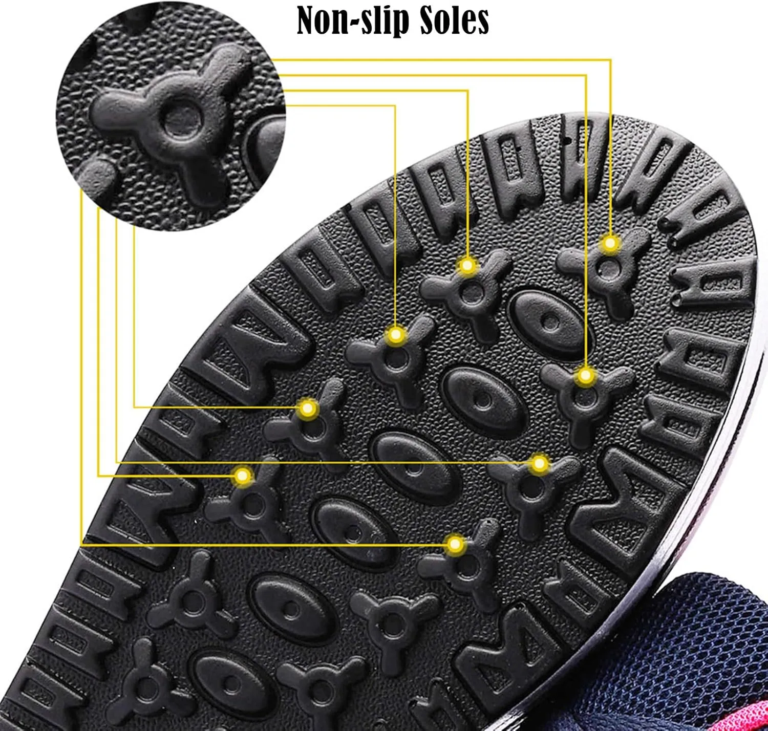 DADAWEN Women's Slip On Breathable Mesh Walking Tennis Shoes Lightweight Comfort Wedge Platform Casual Sneakers for Gym Travel Work (Size:US5-US12)