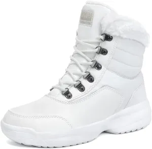 Dannto Women Winter Snow Boots Ladies Warm Fur Lined Ankle Booties Outdoor Water Resistant Furry Shoes