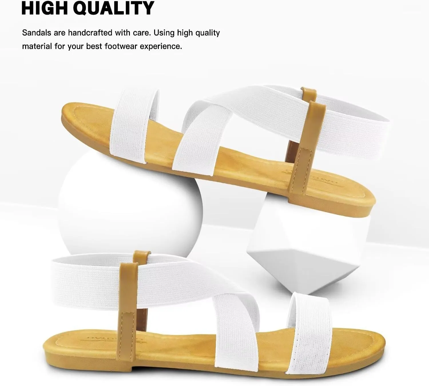DAYDAYGO Women's Elastic Flat Sandals