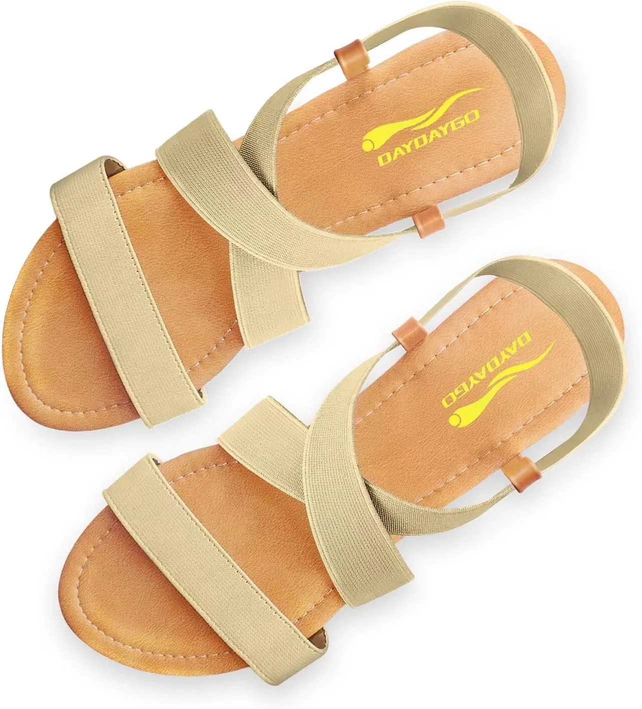 DAYDAYGO Women's Elastic Flat Sandals