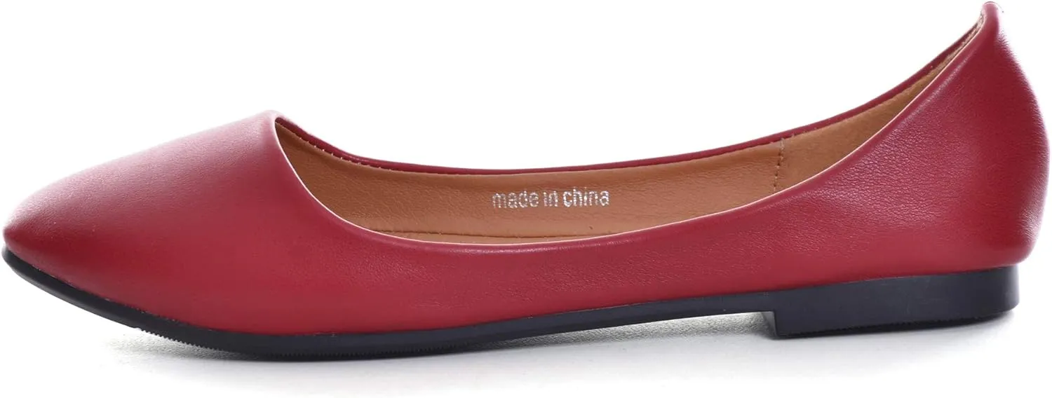 Dear Time Women Buckle Ballet Flat Shoes Square Toe Loafers Comfortable Wedding Shoes for Girls