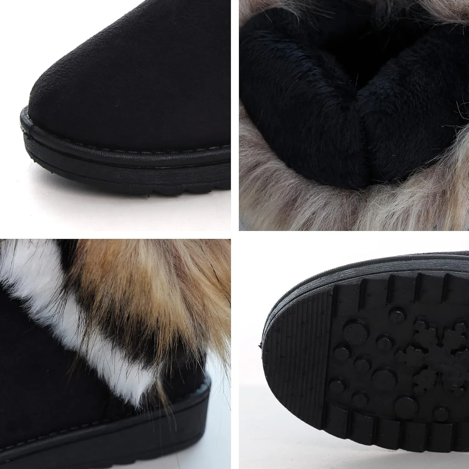 Dear Time Women's Warm Winter Snow Boots Wide Mid Calf Fashion Casual Ankle Booties Outdoor Anti-Slip Platform Boots Shoes for Girls