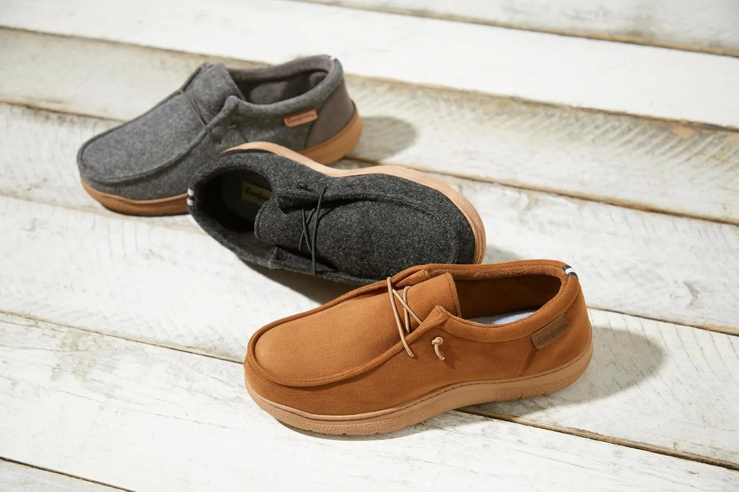 Dearfoams Men's Bennett Indoor/Outdoor Memory Foam Comfort Chukka Boot