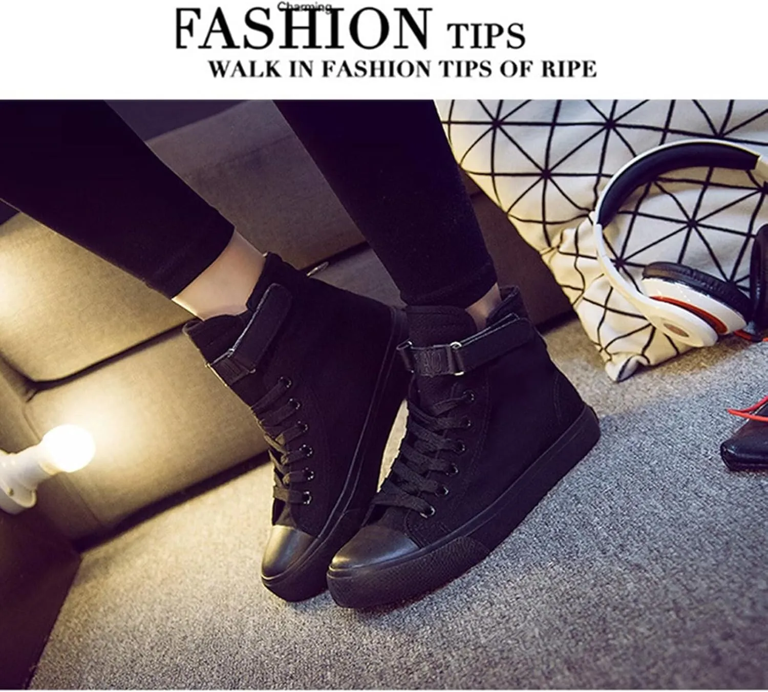DHSPKN Kpop Idol Jungkook Shoes Jimin High Top Sneakers Cartoon Image J-Hope Rap Monster Jin SUGA V Signature Canvas Shoes