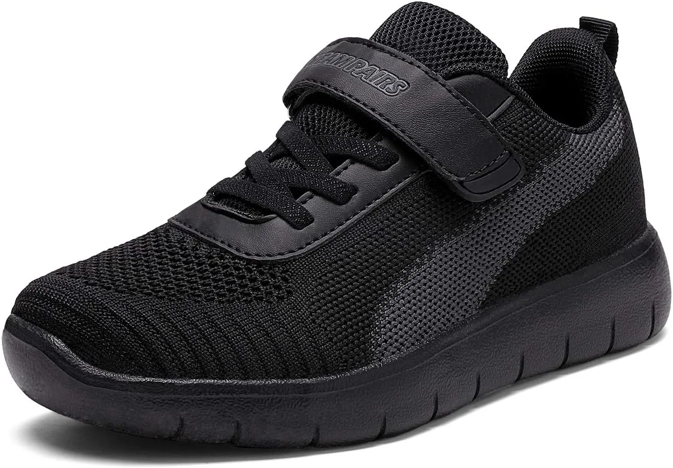 DREAM PAIRS Boys Girls Shoes Kids Tennis EZ-Ons MagicZips Athletic Running Walking Barefoot Zero Drop Sneakers