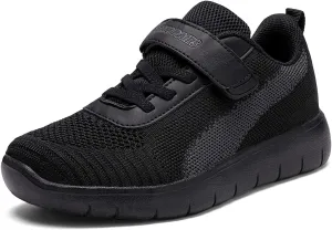 DREAM PAIRS Boys Girls Shoes Kids Tennis EZ-Ons MagicZips Athletic Running Walking Barefoot Zero Drop Sneakers