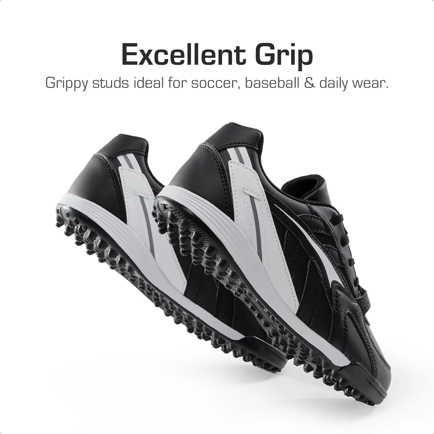 DREAM PAIRS Boys Girls Soccer Cleats Kids Youth Baseball Softball Cleats Outdoor Sneaker for Little/Big Kid/Toddler