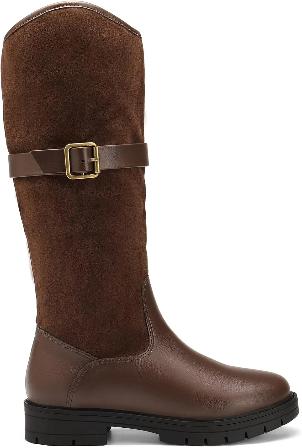 DREAM PAIRS Girls Knee High Buckle Fashion Riding Boots Little Kid/Big Kid
