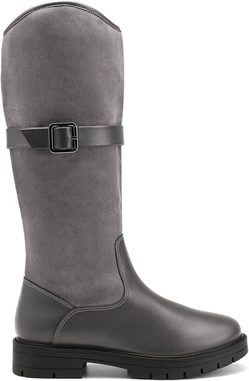 DREAM PAIRS Girls Knee High Buckle Fashion Riding Boots Little Kid/Big Kid