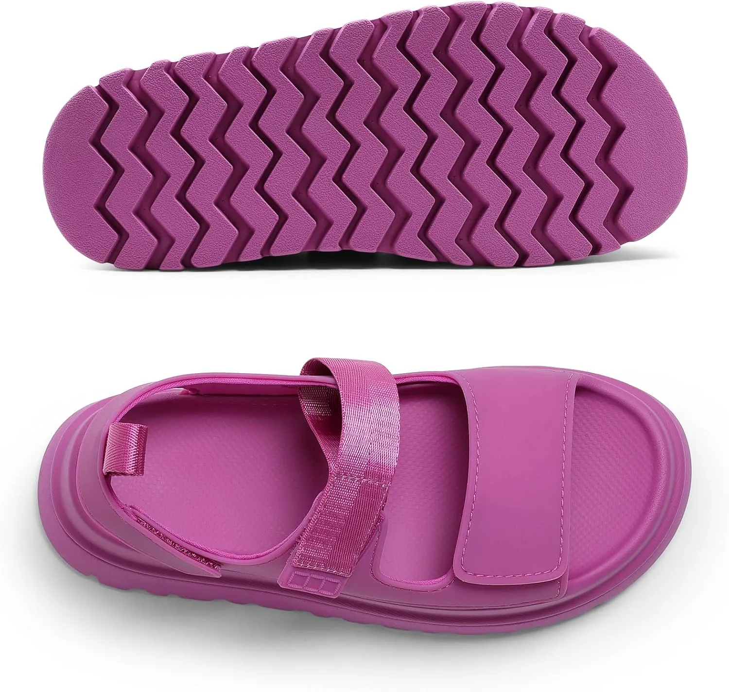 DREAM PAIRS Platform Wedges Sandals for Women Chunky Open Toe Dress Walking Comfortable Flat Sandals for Summer