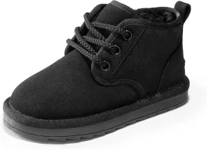 DREAM PAIRS Toddler Boots Kids Boys Girls Winter Zipper Warm Faux Fur FuzzyGo Kid's Cozy Walking Ankle Boots