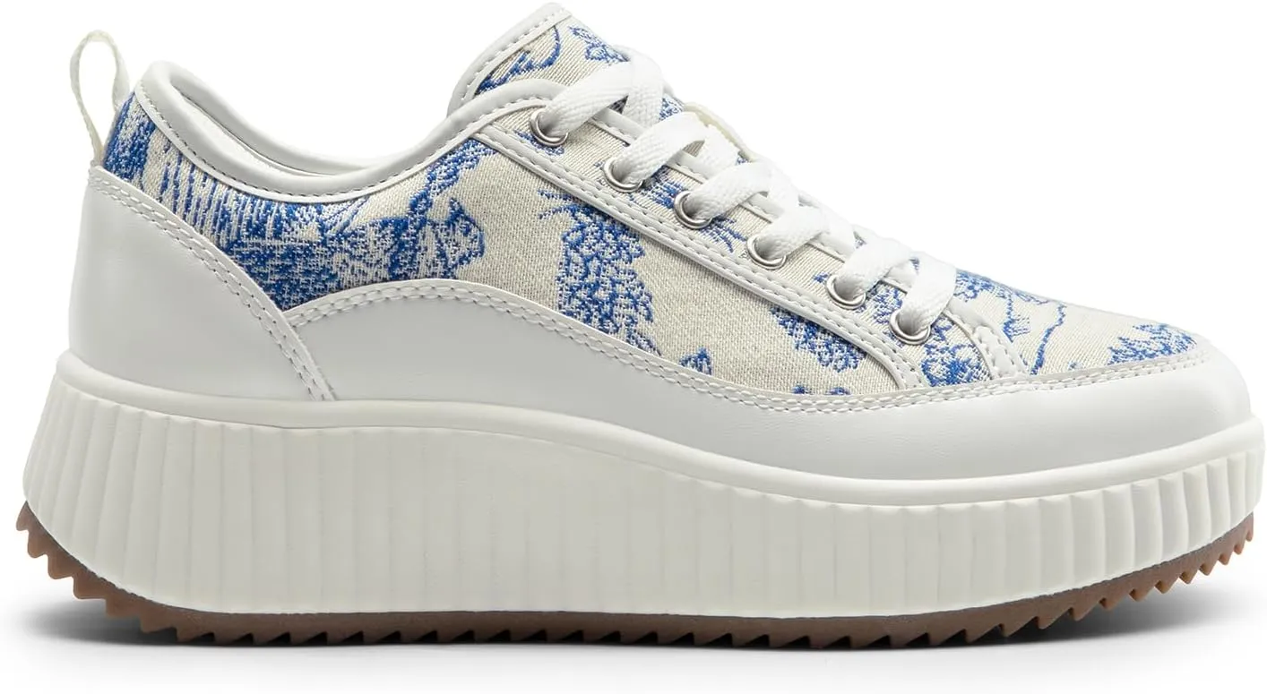 DREAM PAIRS Women Platform Chunky Lightweight Comfortable Casual Lace-Up Sky Walking Fashion Sneakers