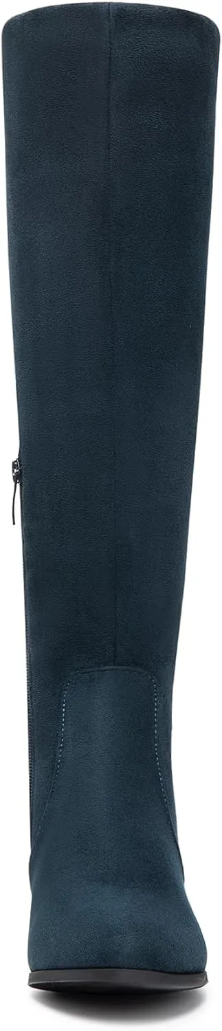 DREAM PAIRS Women's Chunky Heel Knee High and Up Boots