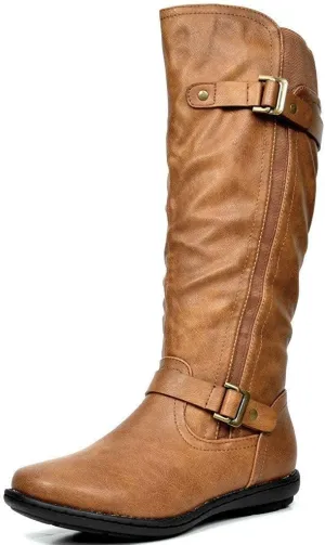 DREAM PAIRS Women's Faux Fur-Lined Knee High Winter Boots Fall Tall Boots