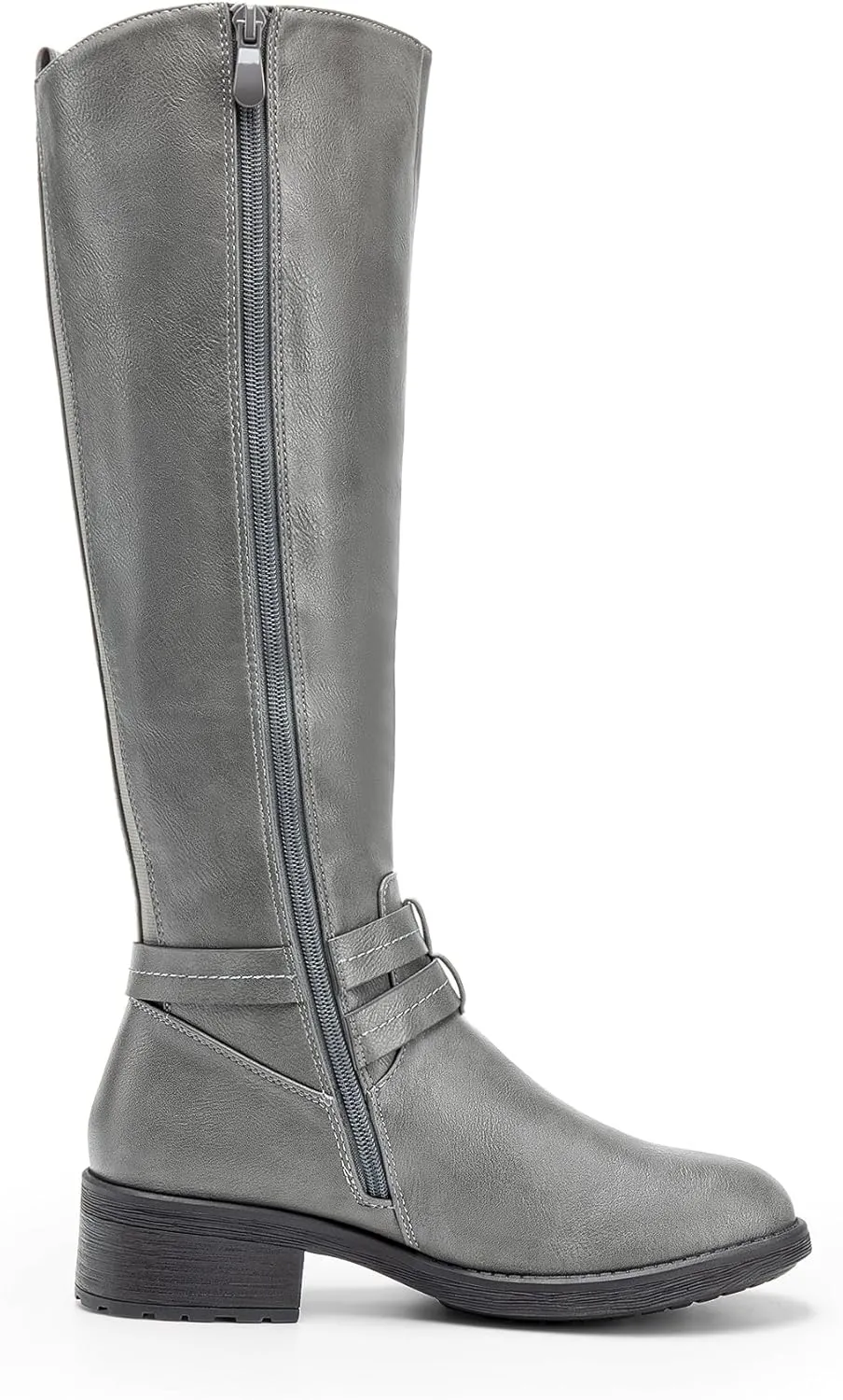 DREAM PAIRS Women's Knee High Boots, Buckle Riding Boots