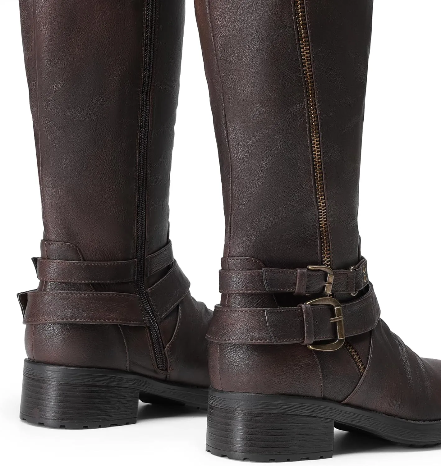 DREAM PAIRS Women's Knee High Riding Boots Wide Calf