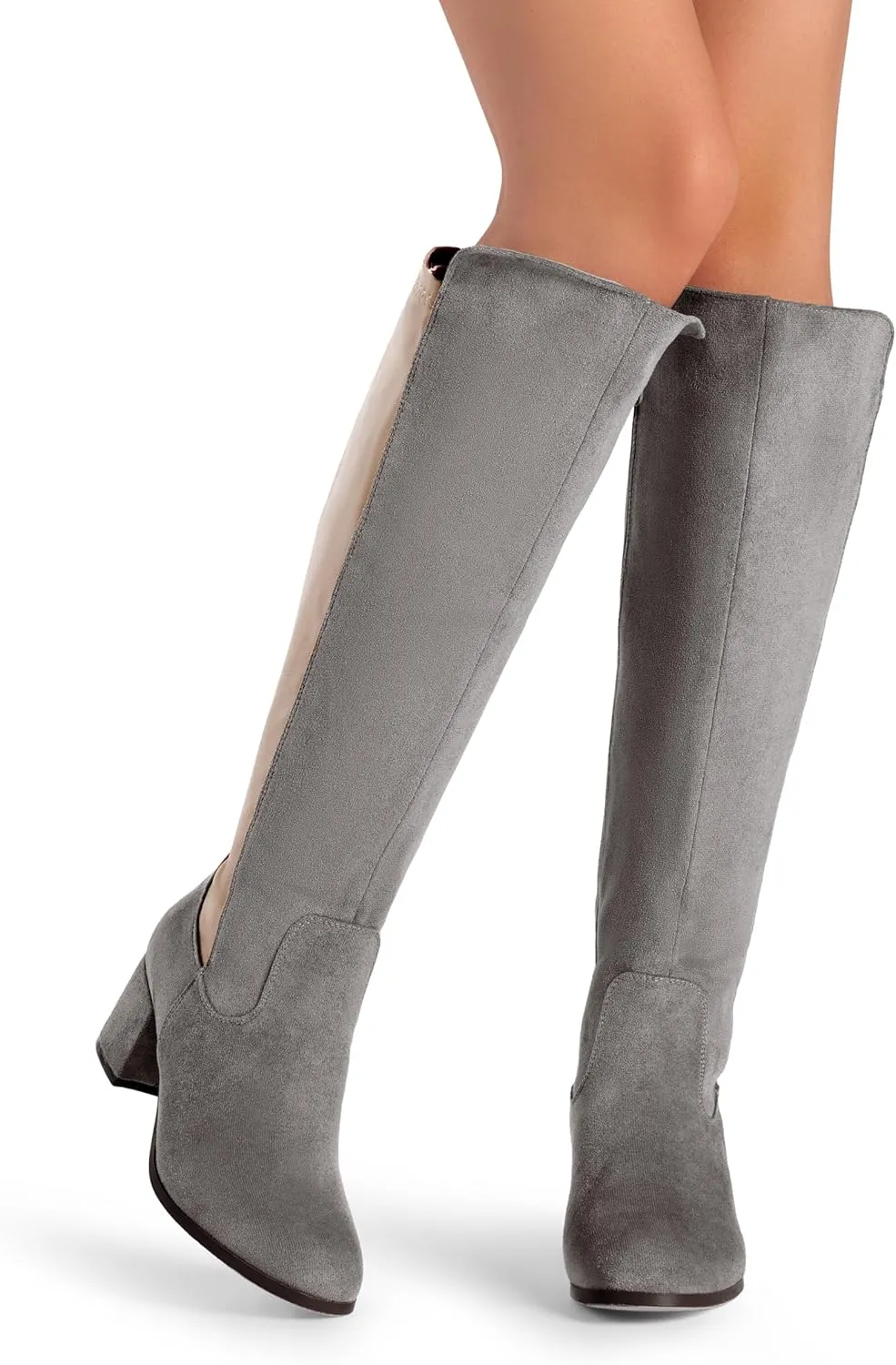 DREAM PAIRS Women's Knee High Stretchy Fashion Boots