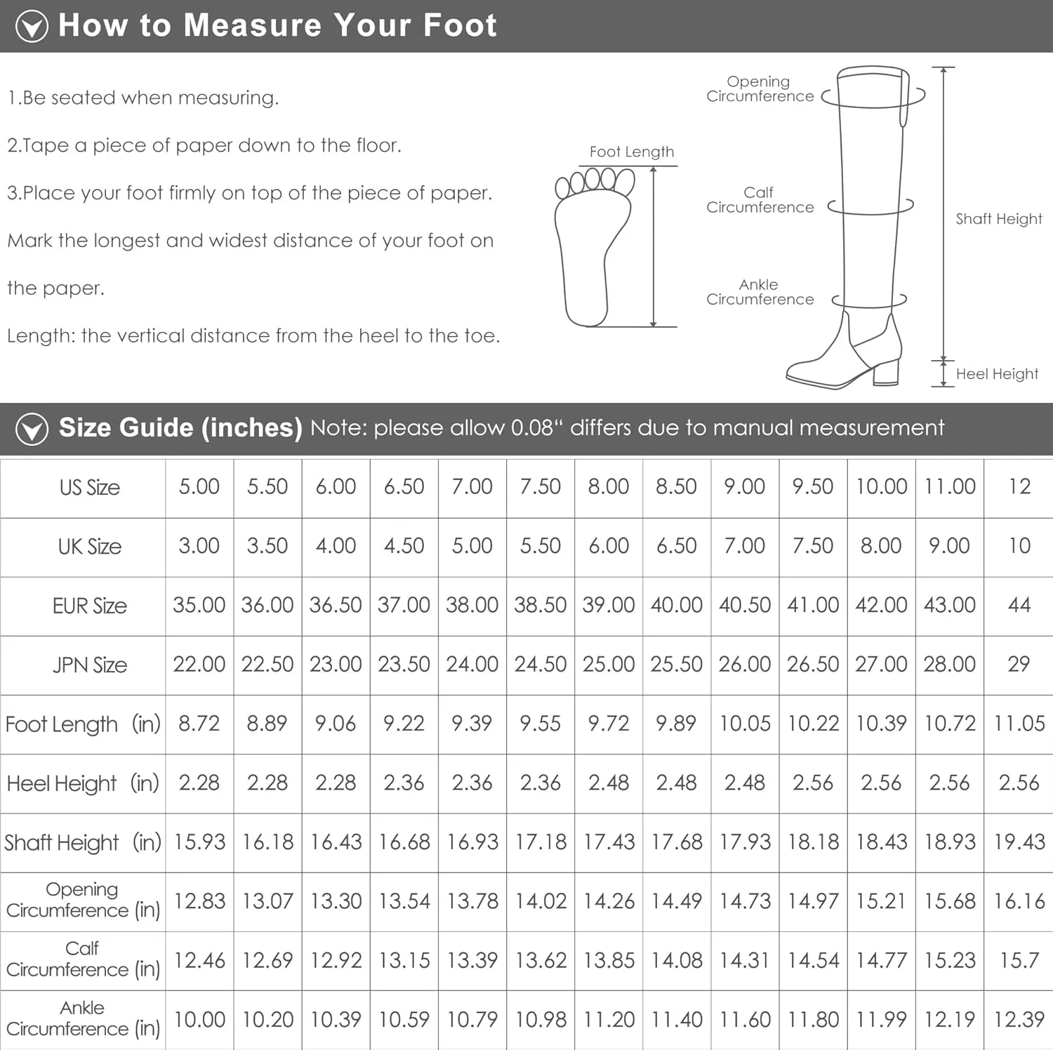 DREAM PAIRS Women's Knee High Stretchy Fashion Boots