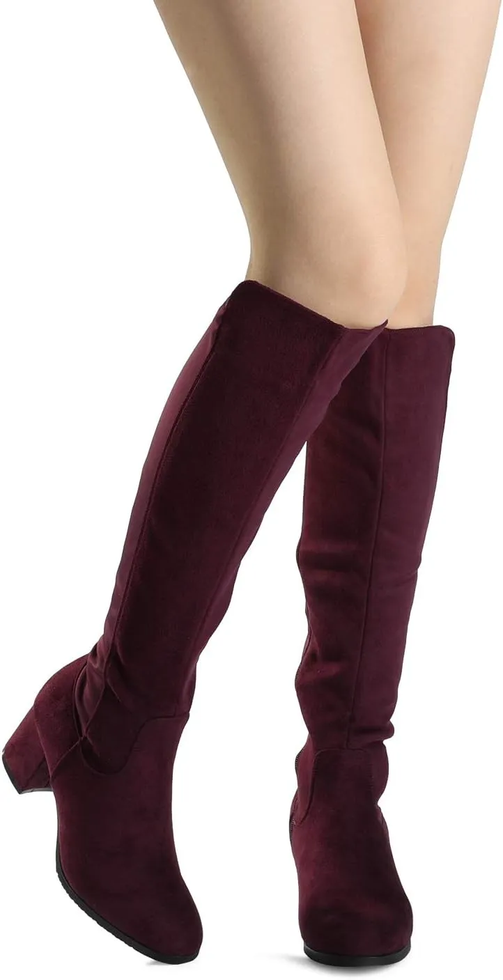 DREAM PAIRS Women's Knee High Stretchy Fashion Boots
