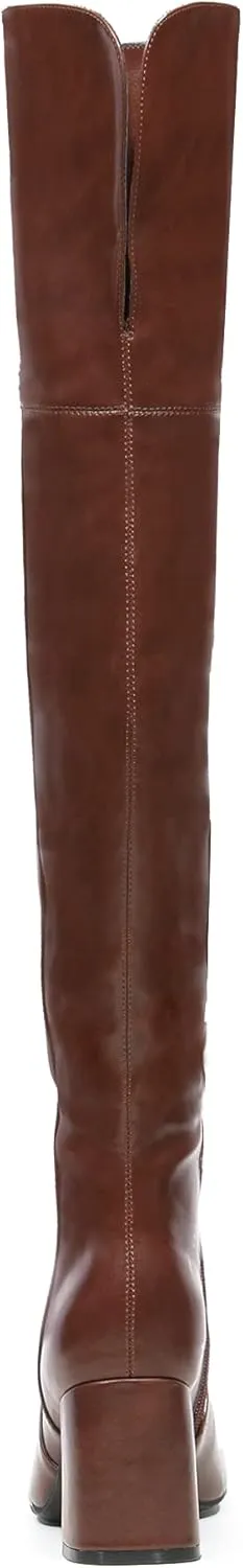 DREAM PAIRS Women’s Thigh High Over the Knee Fashion Chunky Heel Long Boots