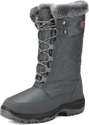 DREAM PAIRS Women's Warm Faux Fur Lined Mid-Calf Winter Snow Boots