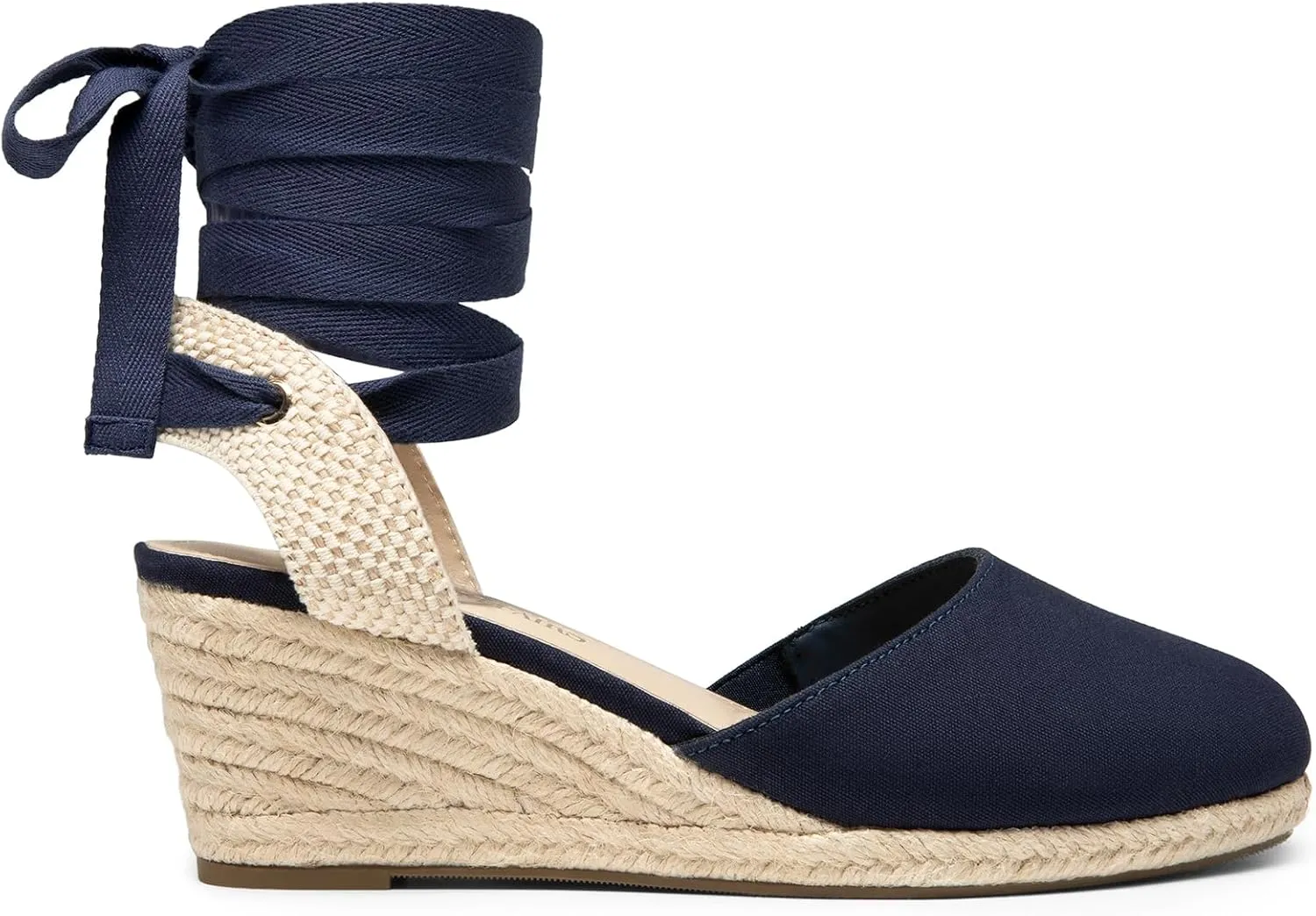 DREAM PAIRS Women's Wedge Sandals Platform Close Toe Espadrilles Strappy Lace Up Sandals Cute Fashion Comfortable Dressy Beach Vocation Summer Shoes