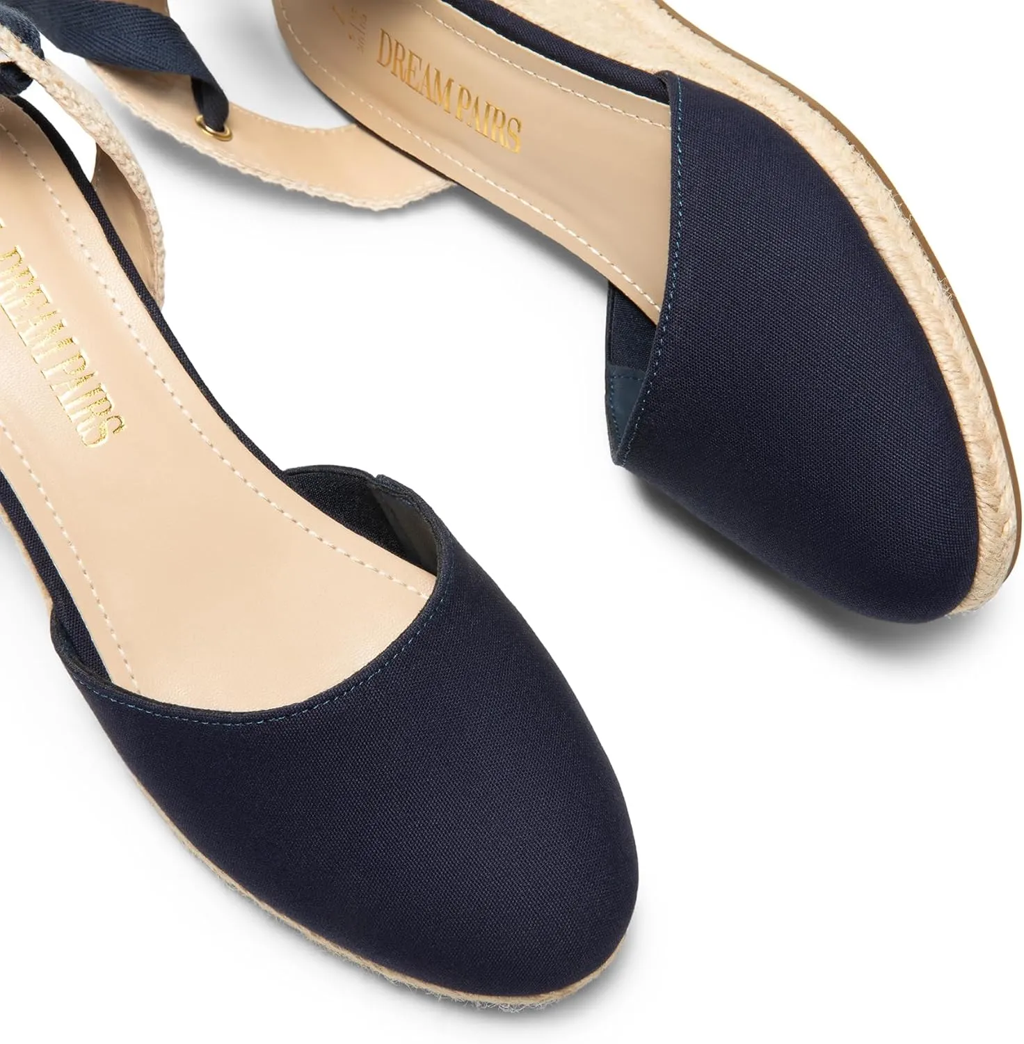 DREAM PAIRS Women's Wedge Sandals Platform Close Toe Espadrilles Strappy Lace Up Sandals Cute Fashion Comfortable Dressy Beach Vocation Summer Shoes
