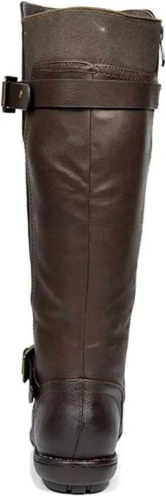 DREAM PAIRS Women's Wide Calf Knee High Boots, Fashion Faux Fur-Lined Winter Boots