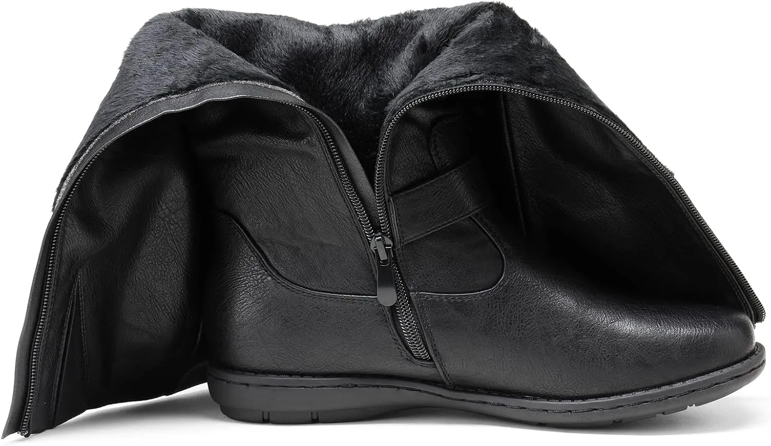 DREAM PAIRS Women's Wide Calf Knee High Boots, Fashion Faux Fur-Lined Winter Boots