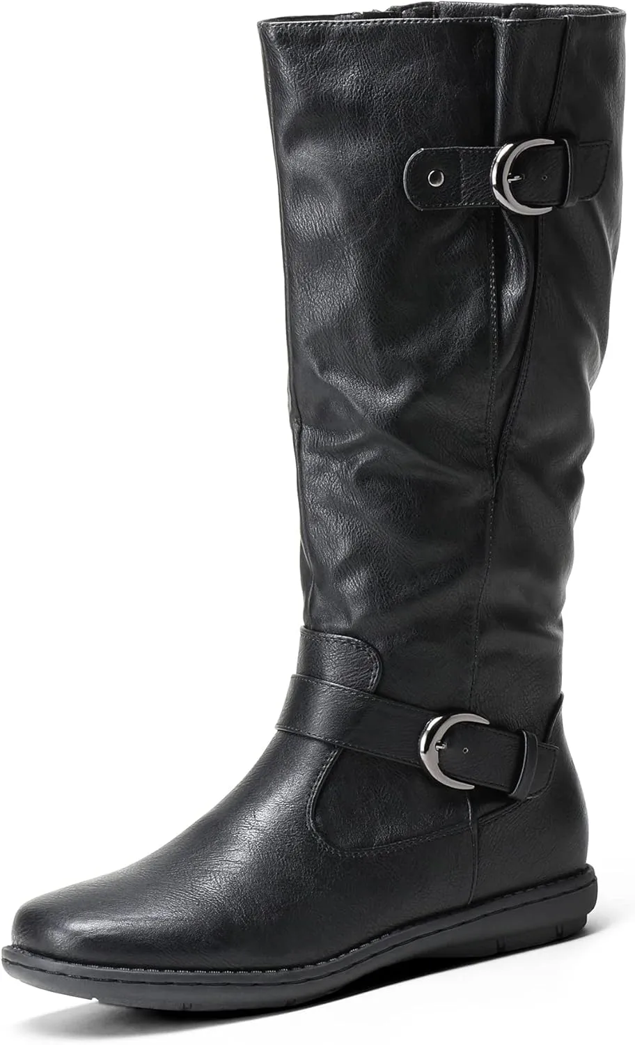 DREAM PAIRS Women's Wide Calf Knee High Boots, Fashion Faux Fur-Lined Winter Boots