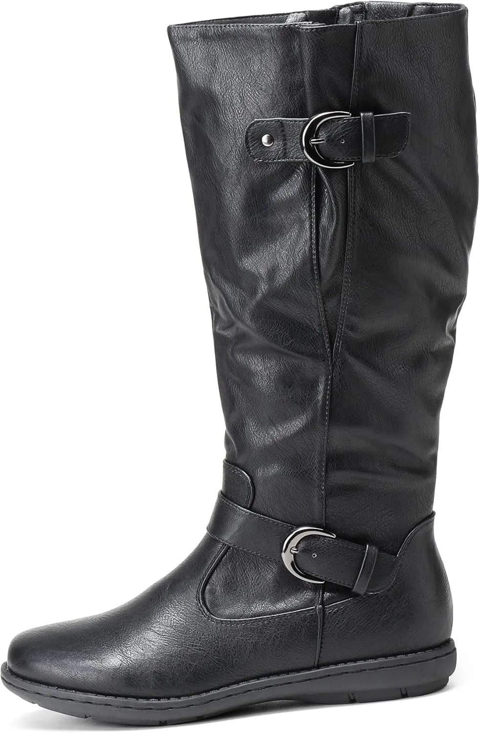 DREAM PAIRS Women's Wide Calf Knee High Boots, Fashion Faux Fur-Lined Winter Boots