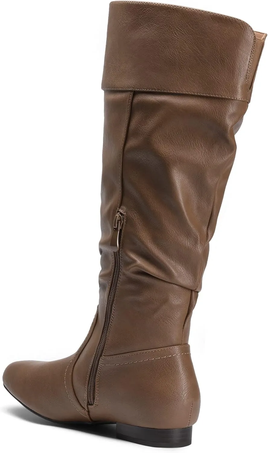 DREAM PAIRS Women's Wide Calf Knee High Pull On Fall Weather Winter Boots