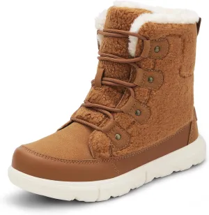 DREAM PAIRS Womens Winter Boots Cozy Faux Fur Anti-Slip Snow Boots Lace Up Comfort Stylish Ankle Booties for Cold Weather City Walk