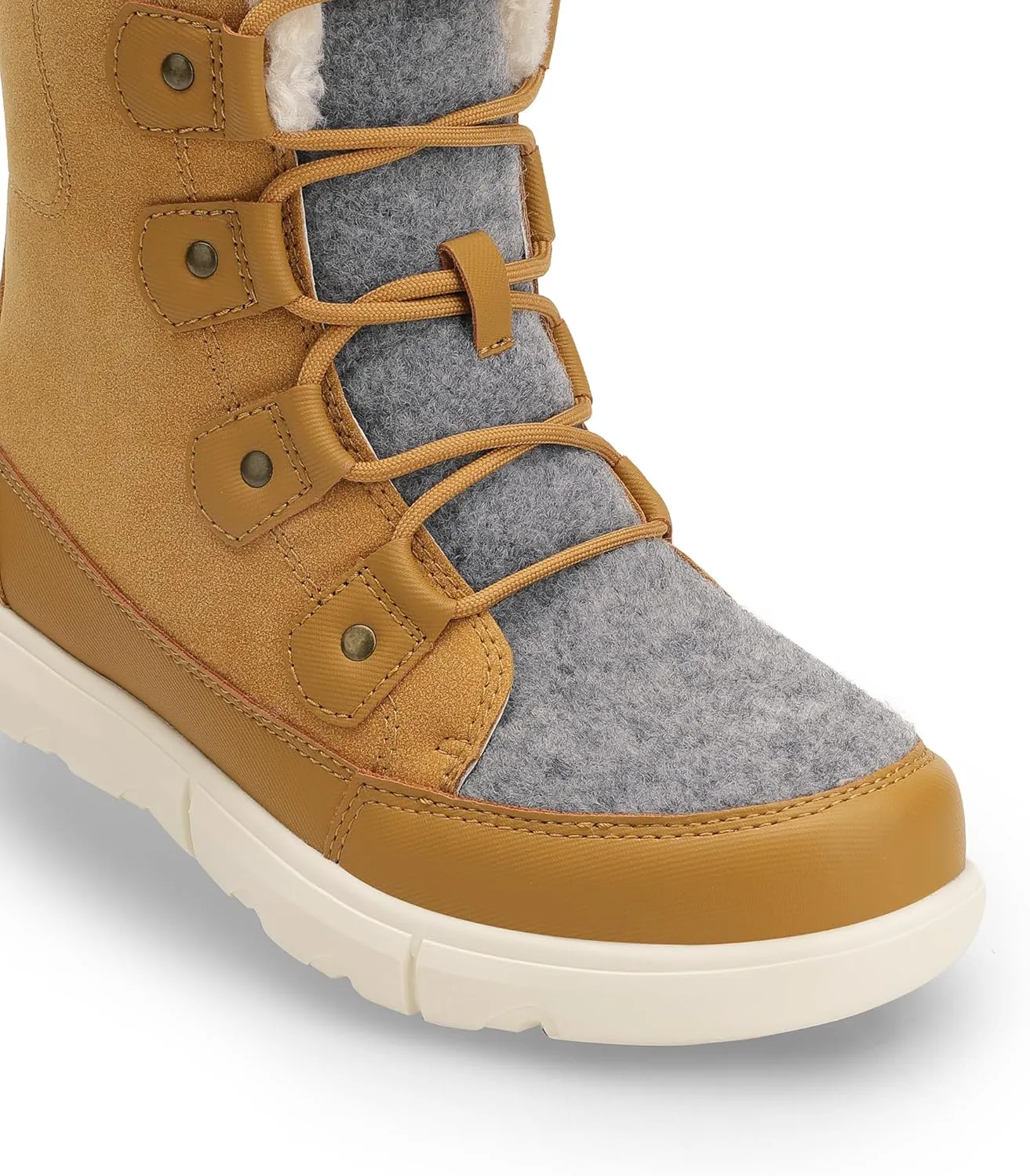 DREAM PAIRS Womens Winter Boots Cozy Faux Fur Anti-Slip Snow Boots Lace Up Comfort Stylish Ankle Booties for Cold Weather City Walk
