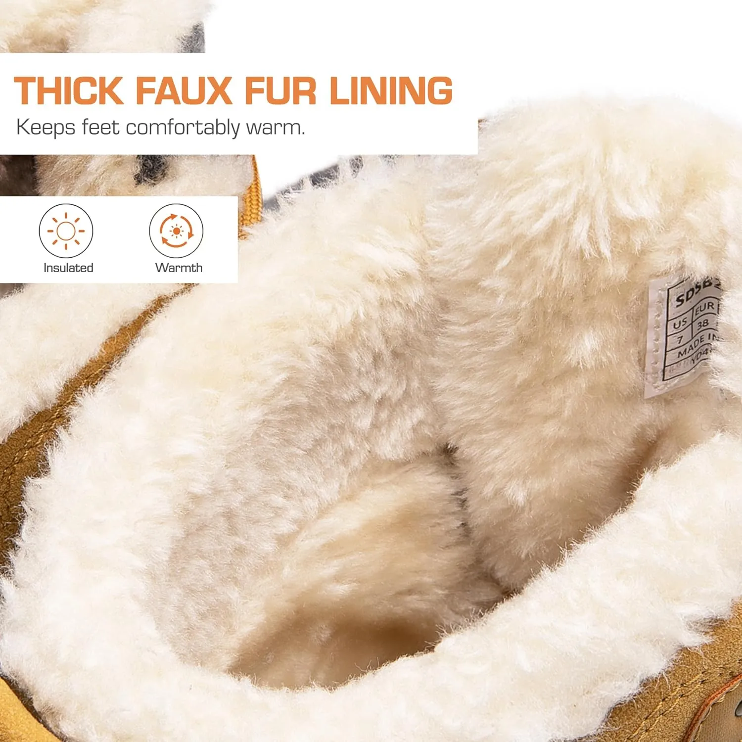 DREAM PAIRS Womens Winter Boots Cozy Faux Fur Anti-Slip Snow Boots Lace Up Comfort Stylish Ankle Booties for Cold Weather City Walk