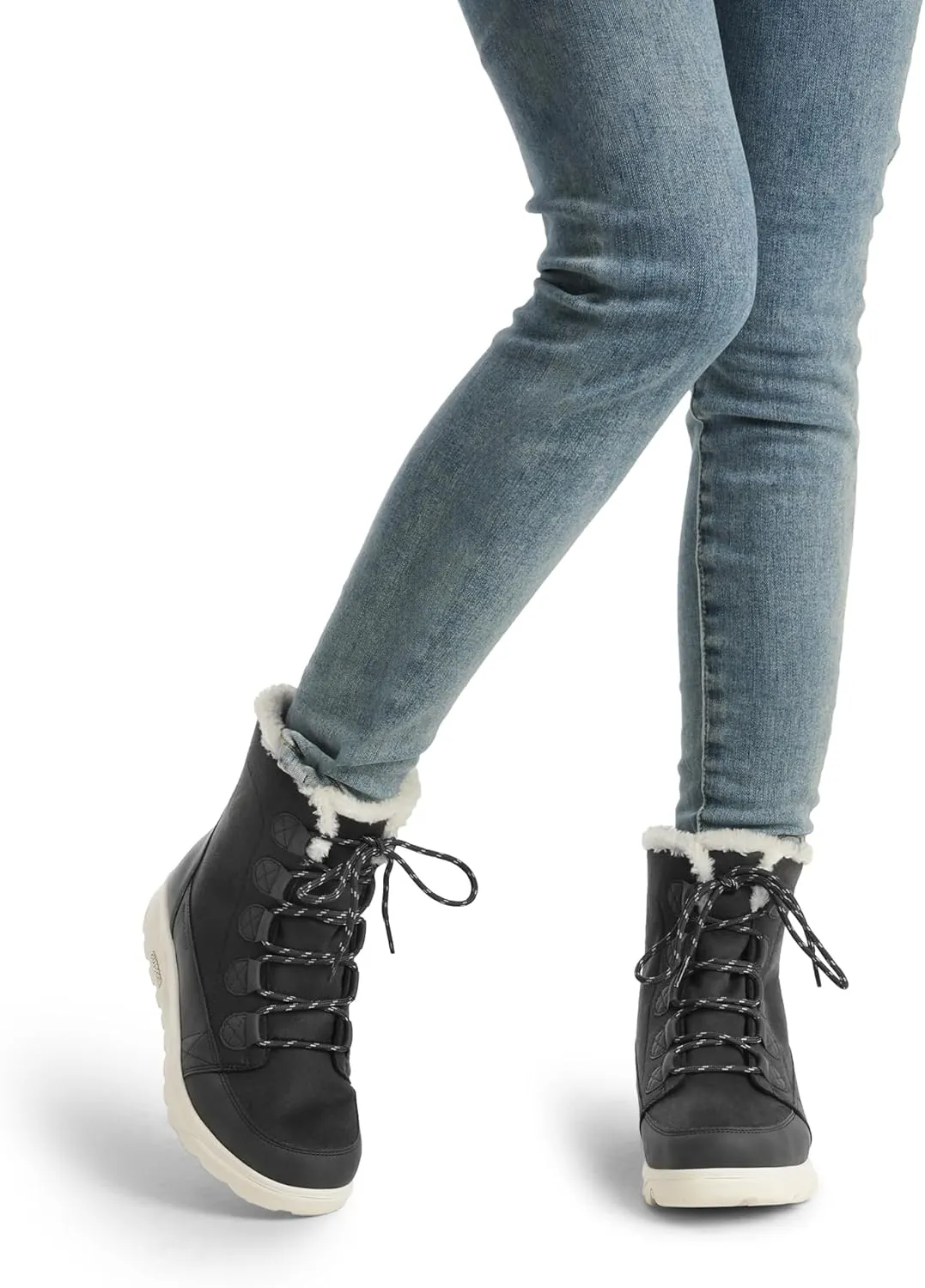 DREAM PAIRS Women's Winter Snow Boots Lace Up Warm Comfortable Faux Fur Lining Outdoor Ankle Booties