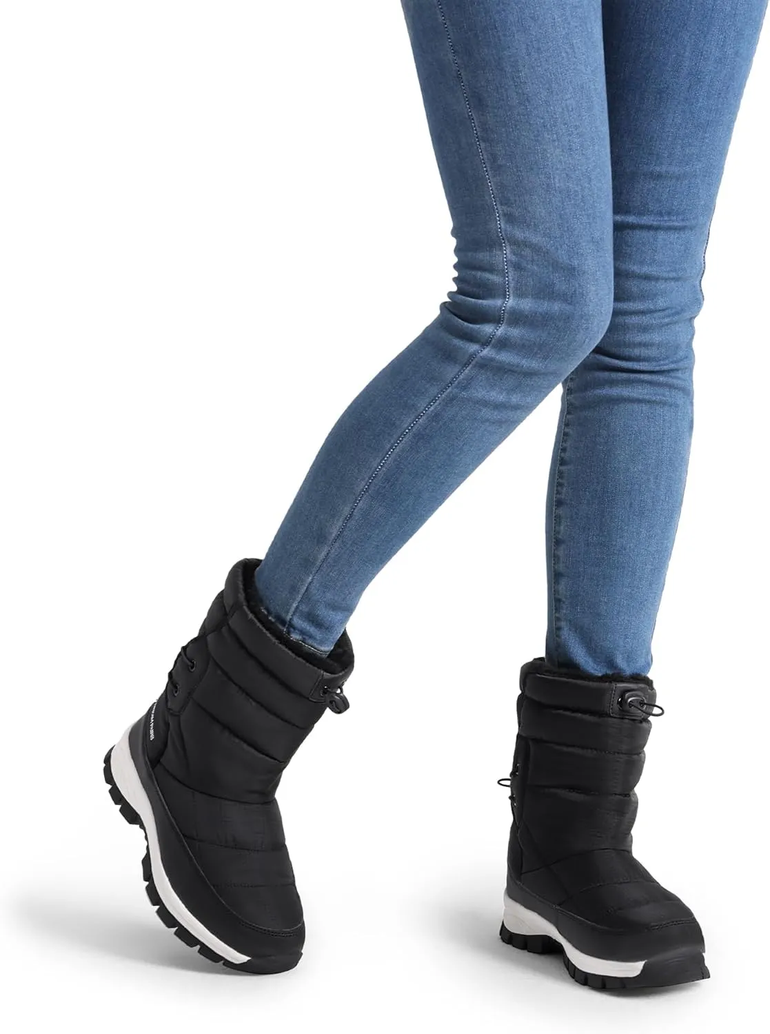 DREAM PAIRS Women's Winter Snow Boots Waterproof Lightweight Warm Fashion Janara Mid Calf Boot